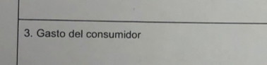 Gasto del consumidor