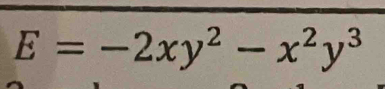 E=-2xy^2-x^2y^3