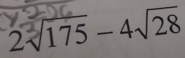 2√175 − 4√28