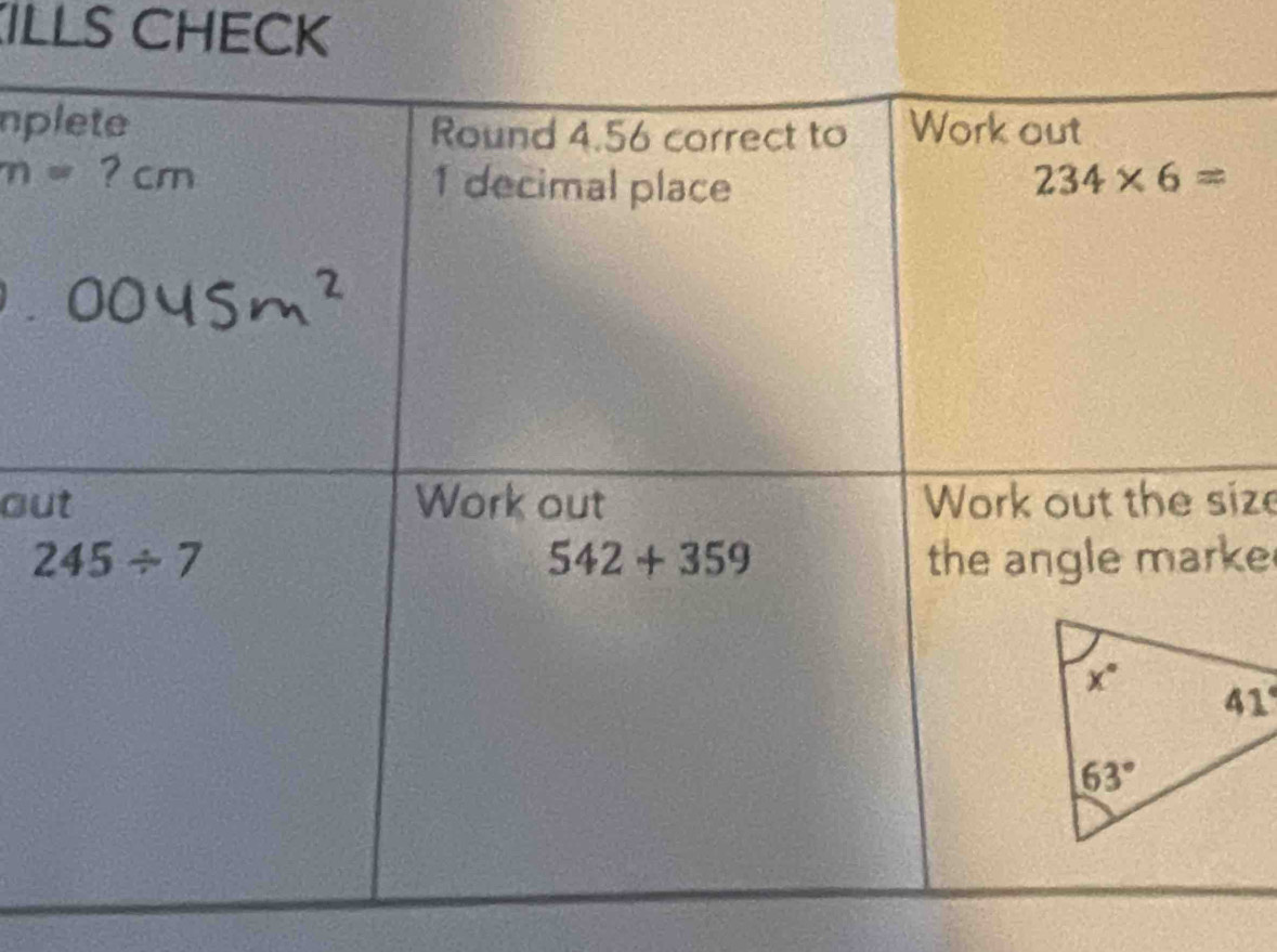 ILLS CHECK
np
n=
ouize
ke