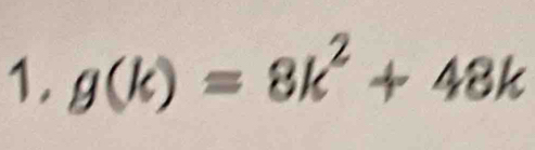 g(k)=8k^2+48k