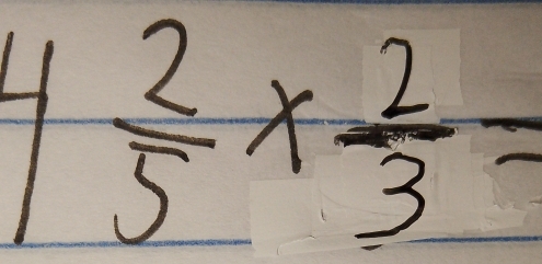 4 2/5 *  2/3 =