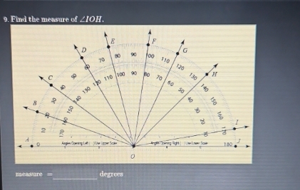 measure = degrees