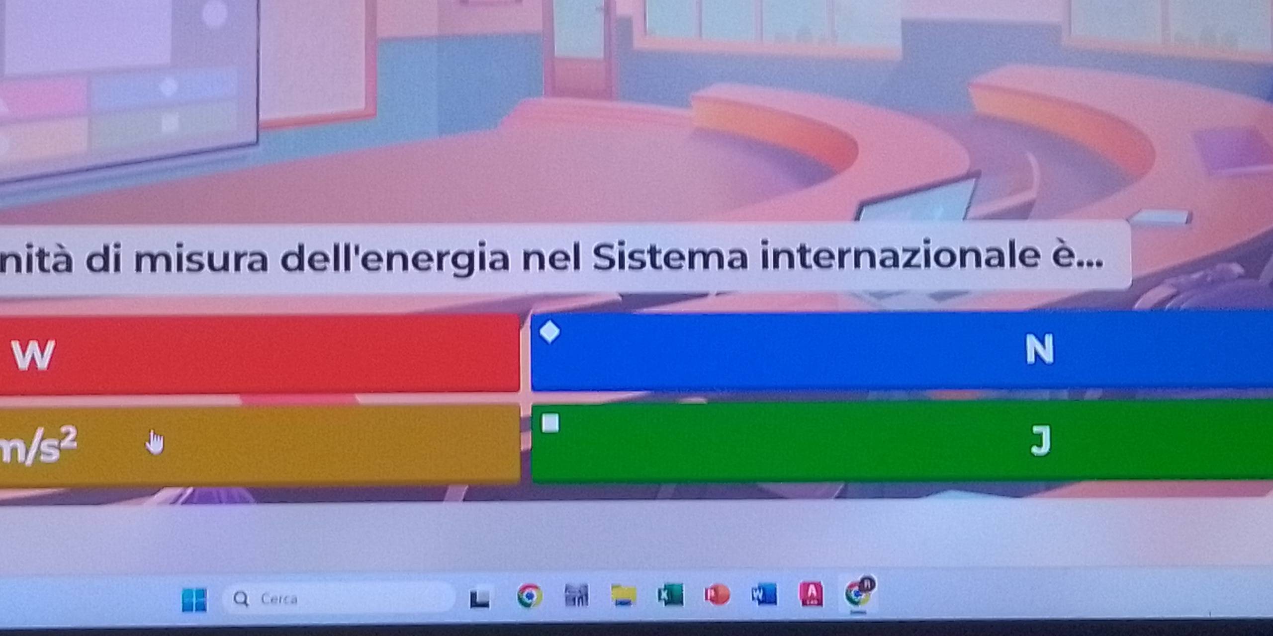 nità di misura dell'energia nel Sistema internazionale è...
w
N
n/s^2
J
Cerca