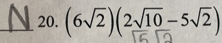 (6√)(2√10−5√)