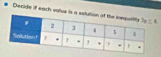 Decide if each value is a so