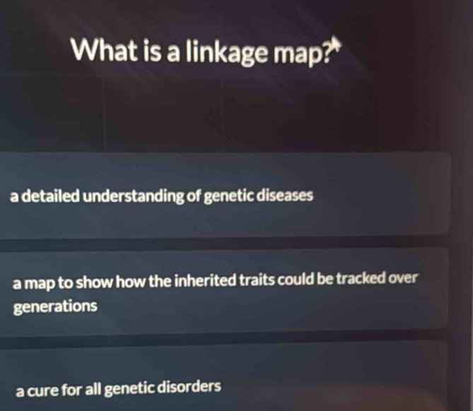 Solved: What is a linkage map?