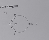 are tangent.
18