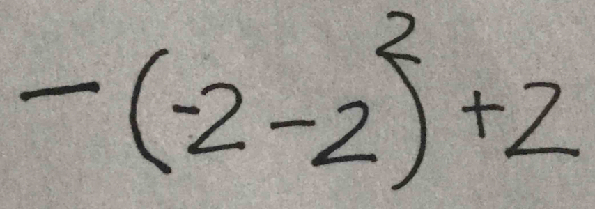 -(-2-2)^2+2