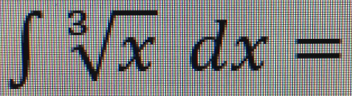 ∈t sqrt[3](x)dx=