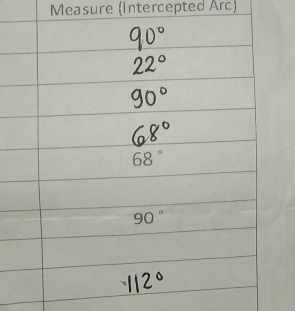 Measure (Intercepted Arc)