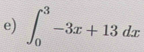 ∈t _0^3-3x+13dx