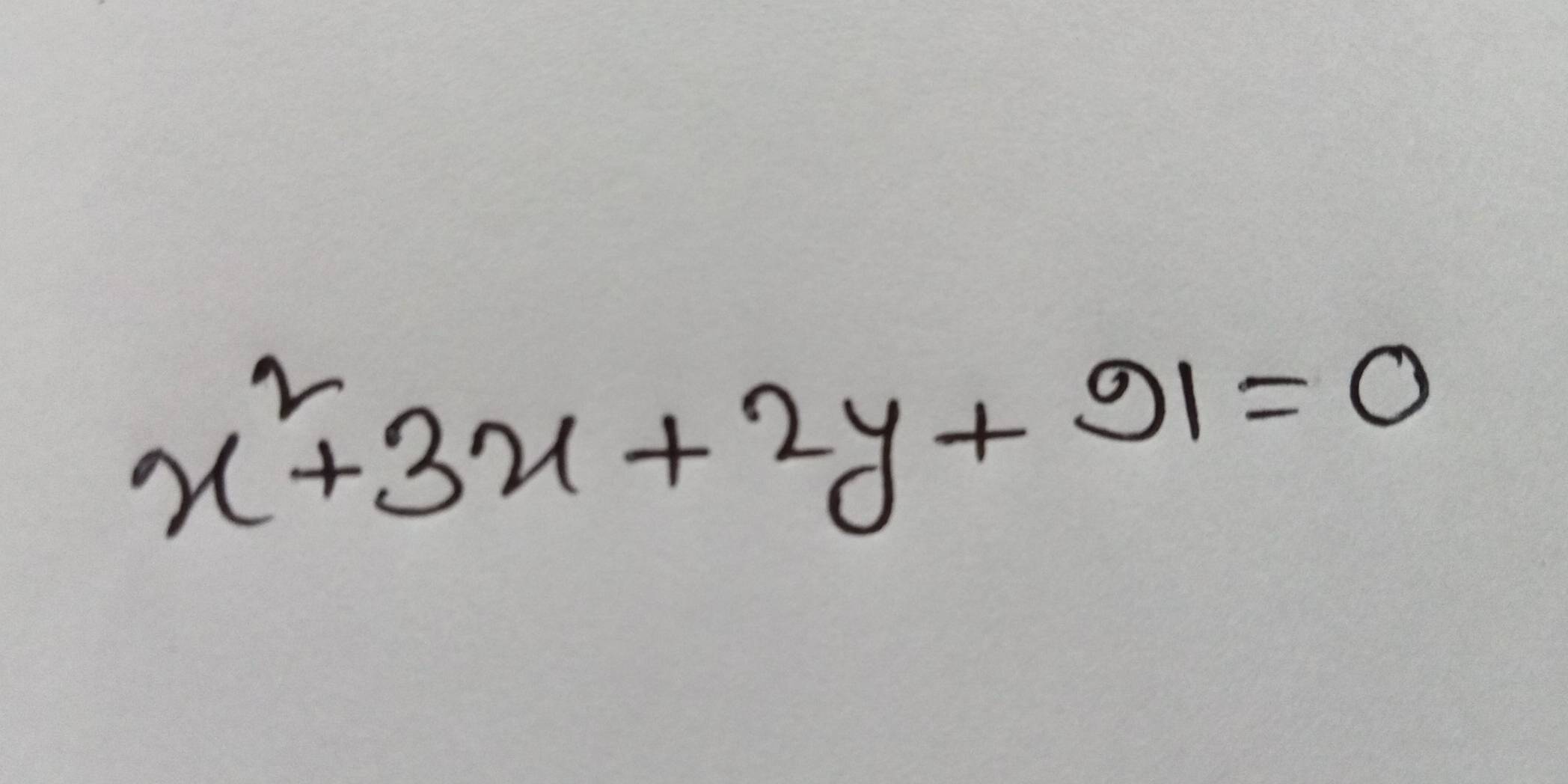 x^2+3x+2y+91=0