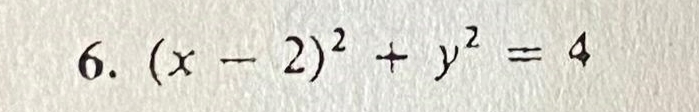 (x-2)^2+y^2=4