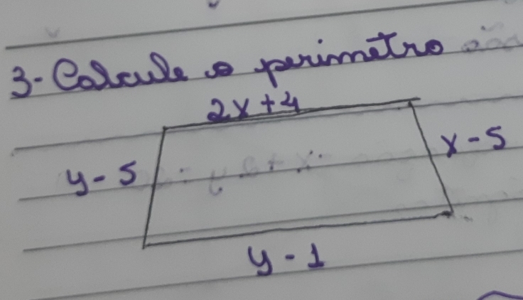 3- Colcule s pouimitio
_ 2x+4
x-5
y-5
y-1