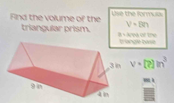 V=Sh

v=[?]m^3