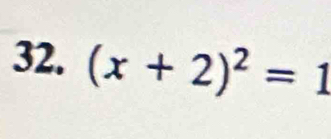 (x+2)^2=1