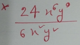 frac x^(xfrac 24x^6)6x^2y^2