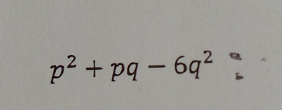 p^2+pq-6q^2