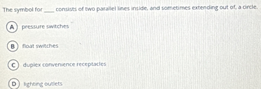 Solved: The symbol for _consists of two parallel lines inside, and ...