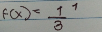 f(x)=frac 13^1