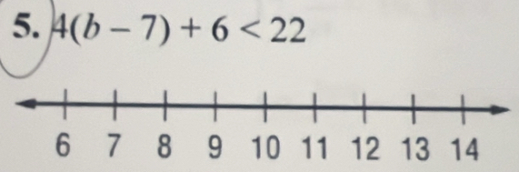 4(b-7)+6<22</tex>