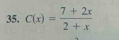 C(x)= (7+2x)/2+x 