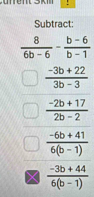 Subtract: