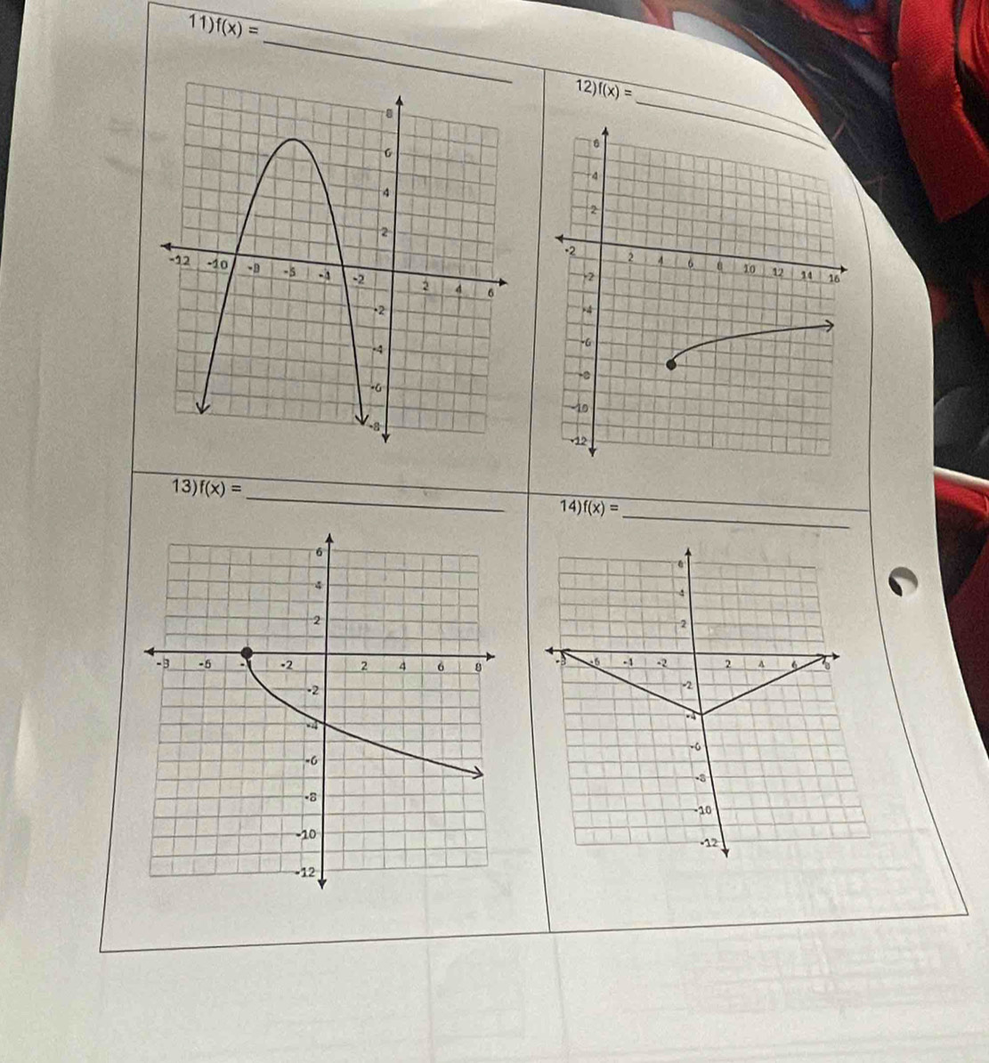 f(x)=
_ 
_ 
12) f(x)=
_ 
13) f(x)=
14) f(x)=
_