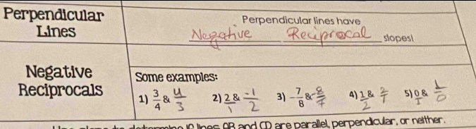 if lines AB and CD are parallel, perpen