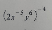 (2x^(-5)y^6)^-4