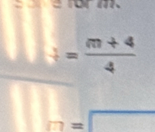 = (m+4)/4 
□