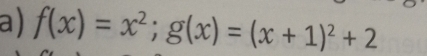 f(x)=x^2; g(x)=(x+1)^2+2