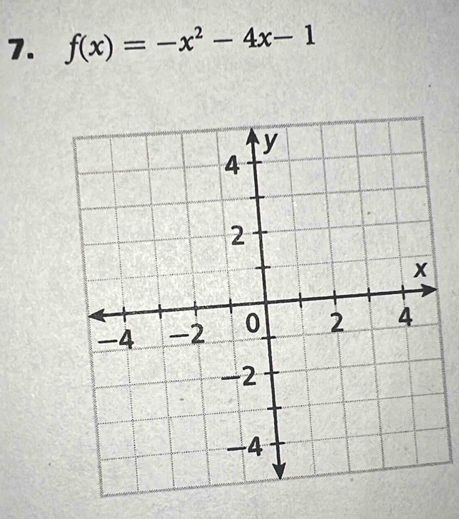 f(x)=-x^2-4x-1