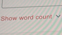 Show word count