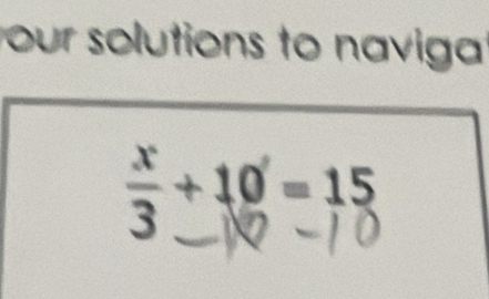 your solutions to naviga!