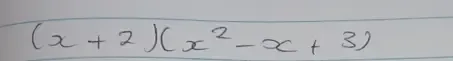 (x+2)(x^2-x+3)