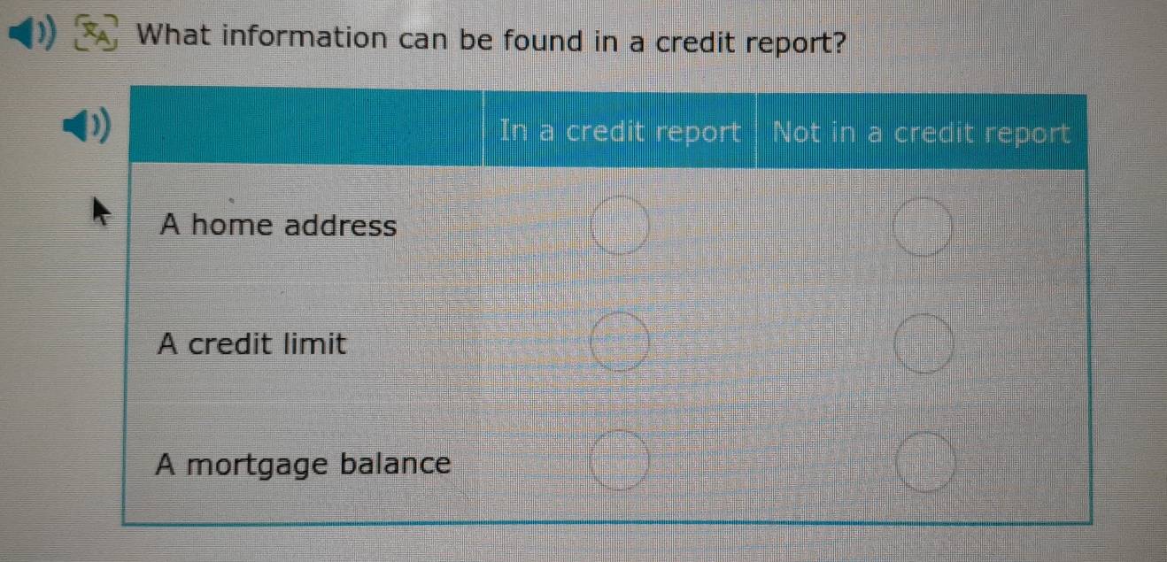 What information can be found in a credit report?