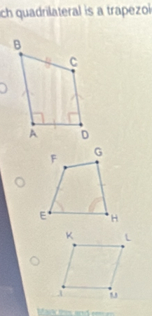 ch quadrilateral is a trapezoi