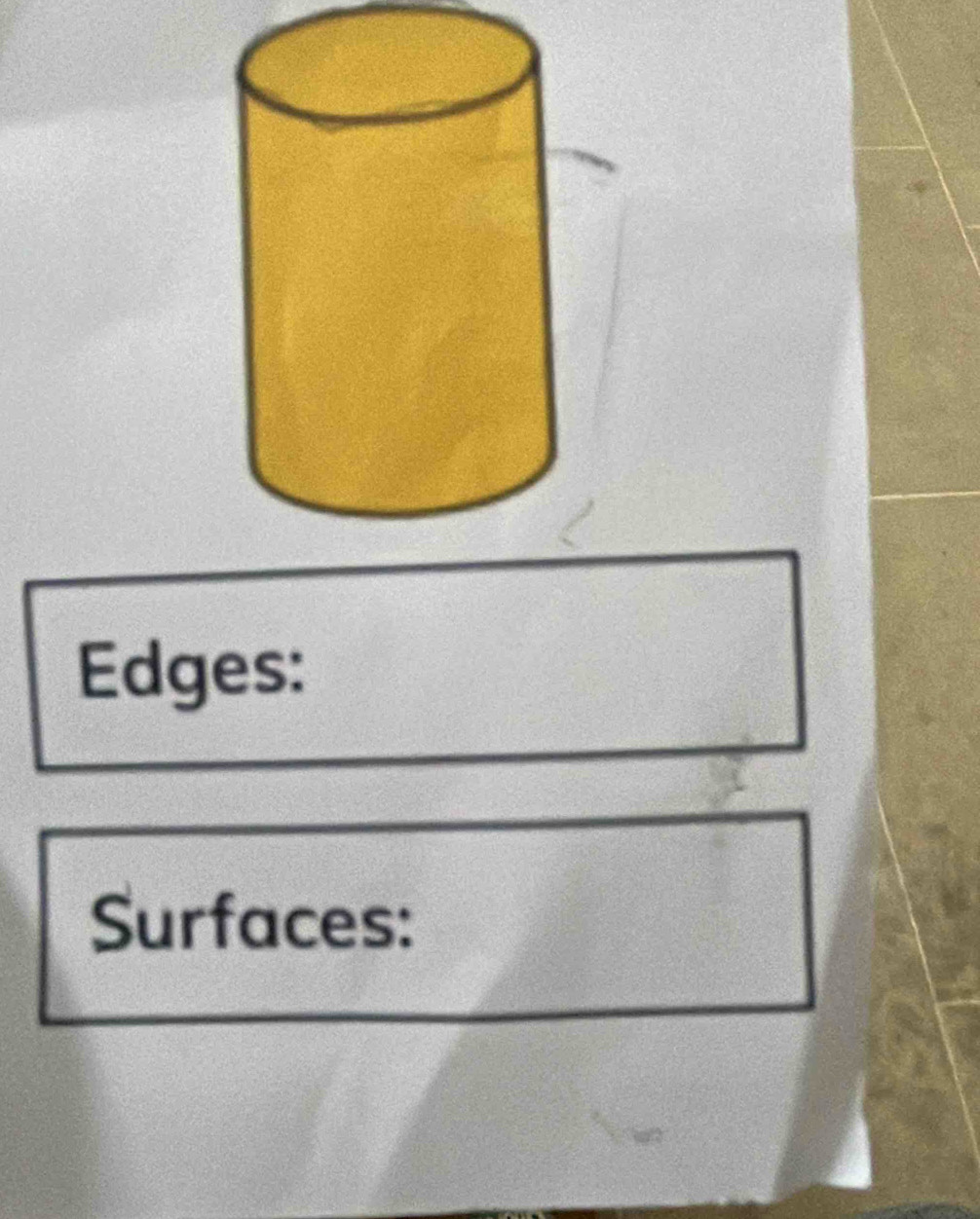 Edges: 
Surfaces: