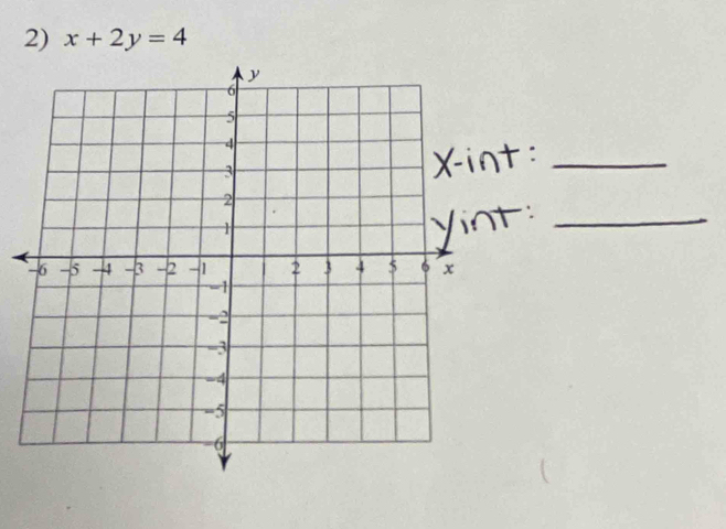 x+2y=4
_ 
_