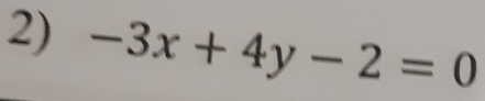 -3x+4y-2=0