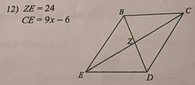 ZE=24
CE=9x-6