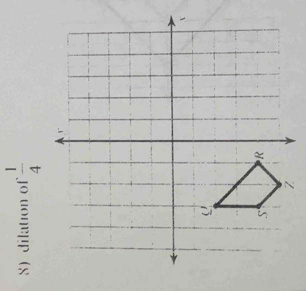 dilation of  1/4 