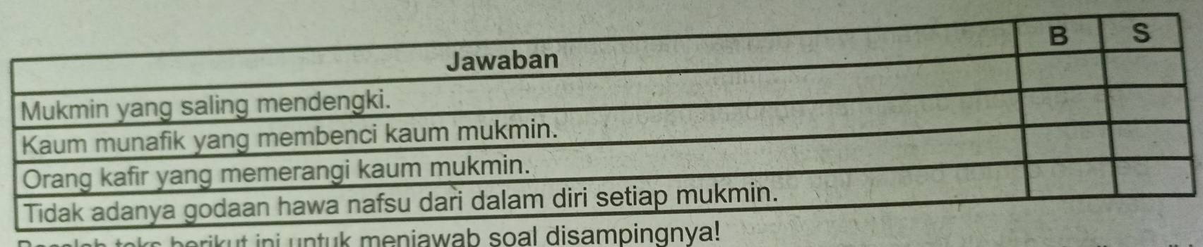 ut ini untuk meniawab soal di