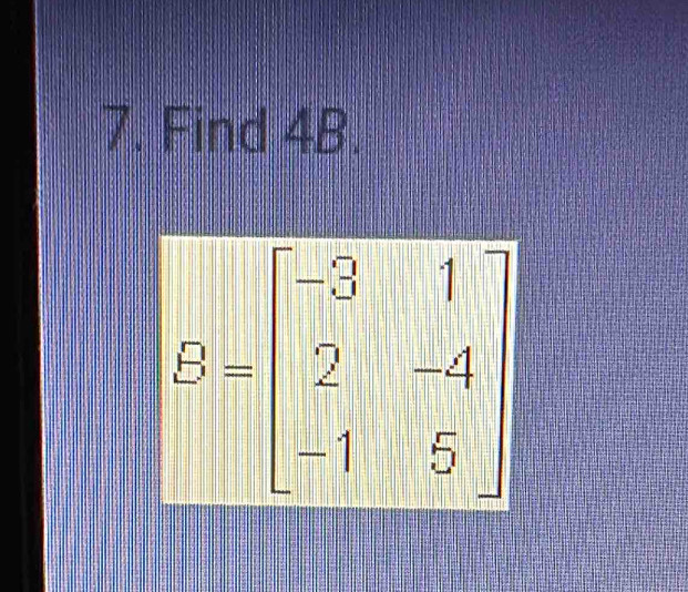 Find 4B.