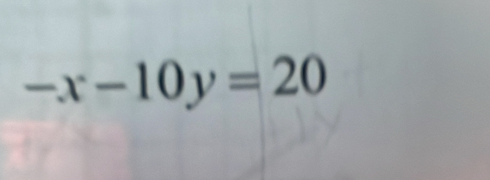 -x-10y=20