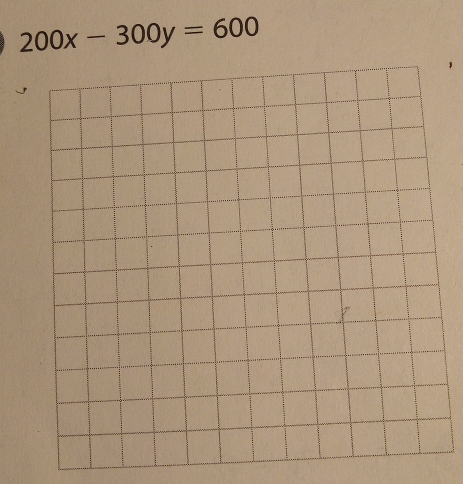 200x-300y=600