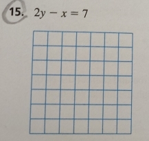 2y-x=7