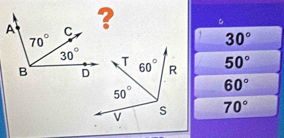 30°
50°
60°
70°